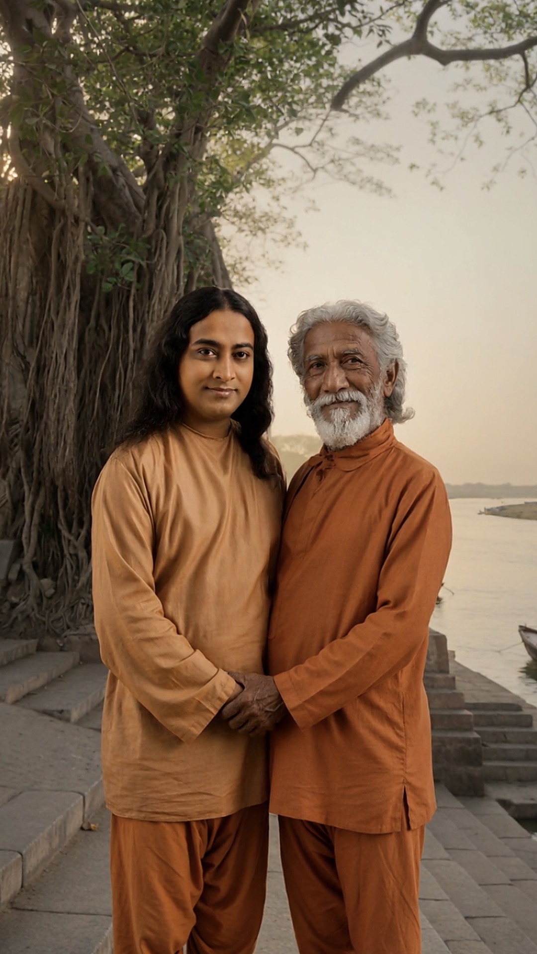 Dawn walks by the Ganges